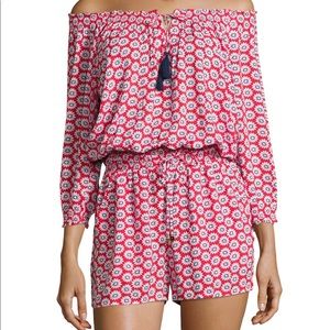 Tory Burch Primrose Nantucket Red Romper